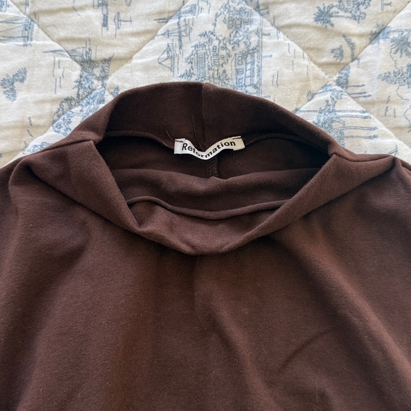 Reformation Lindy Knit Top Cafe - Size XS - Picture 8 of 8